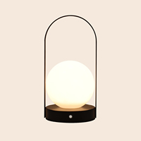 Lampe de table sans fil portable, lumière de lanterne à LED, lumières de chevet à gradation continue 3 couleurs alimentées par batterie pour l'extérieur
