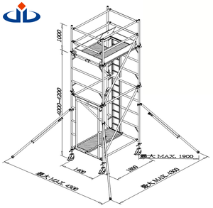 Liste de contrôle pour la construction de tours d'échafaudage en aluminium, instructions d'assemblage des tours d'échafaudage en aluminium - Product Image 4