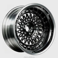 Nouvelles jantes forgées en deux parties 20x8 Deep Dish Mesh, finition bronze brossé, centre chromé poli, PCD 5x130 pour Mercedes G63 AMG