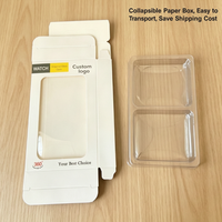 Boîtes d'emballage personnalisées avec logo, insert en blister avec fenêtre transparente en PEV, boîte en papier pour accessoires électroniques, boîtes à outils