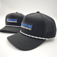 Gorra Deportiva Oxford de 5 Paneles, Estilo Boutique, Impermeable, para Golf, con Logotipo de Silicona Personalizado, MOQ Bajo, OEM, Perforada con Láser, Visera Plana, Unisex