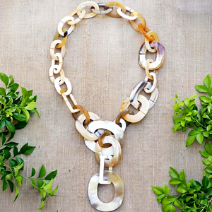 Collar de Cuerno de Búfalo Natural MN EXPORTS para Mujer, Cadena Hecha a Mano, Accesorios de Joyería de Uttar Pradesh - Product Image 1
