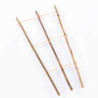 Treillis en bambou naturel Support de pression en bois traité thermiquement pour lit de jardin fleuri Clôture Treillis et portails