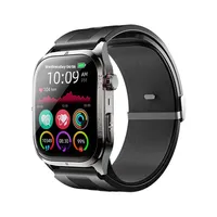 Reloj Inteligente con Monitor de Frecuencia Cardíaca, Presión Arterial, ECG, Tipo Bomba de Aire, Pantalla IPS, Resistente al Agua, Monitor de Salud, Contesta Llamadas