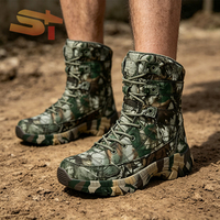 Bottes tactiques montantes noires SIKE pour hommes grandes tailles – Chaussures de trekking et d'entraînement d'extérieur – Design transfrontalier