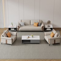 Ensemble de canapés sectionnels en cuir, style moderne et minimaliste, pour appartement, maison, salon, bureau, réception, canapé pour clients, durable et écologique