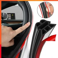 Bande d'étanchéité pour fenêtre de voiture Xinhong, auto-adhésive, EPDM, à nervures plates, avec support pelable pour une étanchéité imperméable