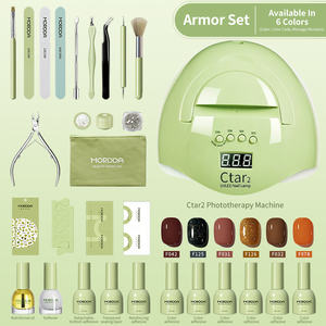 Bộ dụng cụ làm móng chuyên nghiệp với bộ dụng cụ LED và đèn UV, sơn gel làm móng dùng cho salon - Product Image 2