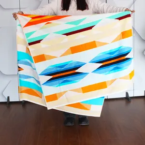 100% Cotton Beach Towels Velour Custom Design Reactive Printed Large Over Sized Jacquard Logo Beach Towel