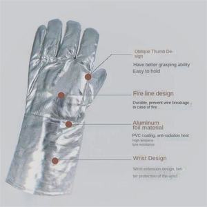 ถุงมืออลูมิเนียมฟอยล์ทนความร้อนสูงพิเศษ ขนาด 14 นิ้ว สำหรับงานโลหะและเตา  ขายส่งจากโรงงานโดยตรง ปรับแต่งได้ ทนทาน - Product Image 5