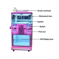 Xiaomixing Rose Mini machine à griffes pour 2 joueurs, à monnayeur, machine de jeu d'arcade de capture de poupées et de distribution de cadeaux, garantie 12 mois