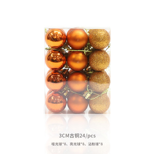 Ensemble <span class=keywords><strong>de</strong></span> mini boules <span class=keywords><strong>de</strong></span> Noël Premium Ornements suspendus vendus en usine pour décorations d'arbres Boules <span class=keywords><strong>de</strong></span> Noël <span class=keywords><strong>de</strong></span> 3cm - Product Image 2