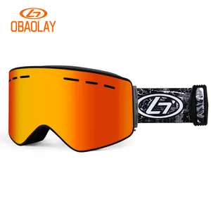 OEM & ODM lunettes de SKI magnétiques avec lentille remplaçable UV400 sangles réglables lunettes de neige Sport lunettes de neige en vente