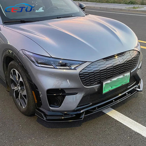 ชุดแต่งตัวถังรถยนต์ลายคาร์บอนไฟเบอร์ ABS สำหรับตกแต่งกันชนหน้า สปอยเลอร์ ชิ้นส่วนต่อขยายสำหรับ <span class=keywords><strong>Ford</strong></span> Mustang Mach E GT ปี 2021-2025 - Product Image 3