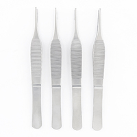 Pince à cartilage vétérinaire KEWO à double rangée de dents fines, à larges dents, 12,5 cm, en acier inoxydable, instruments chirurgicaux ISO
