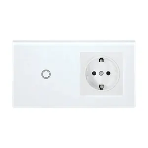 EU Standard Smart Home Automation light switch wifi wall switch smart soctet touch electrical