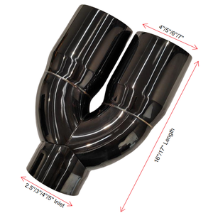 ปลายท่อไอเสียแบบยูนิเวอร์แซล ขัดเงา ขนาด <span class=keywords><strong>2</strong></span>.5 นิ้ว/<span class=keywords><strong>3</strong></span> นิ้ว/4 นิ้ว/5 นิ้ว ทางเข้า 4 นิ้ว/5 นิ้ว/6 นิ้ว/7 นิ้ว ทางออกคู่ สำหรับรถยนต์/รถบรรทุก - Product Image 5
