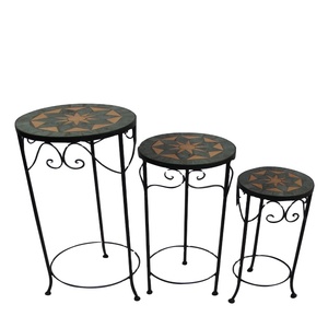 Support de plante <span class=keywords><strong>en</strong></span> mosaïque de conception de tricycle <span class=keywords><strong>en</strong></span> <span class=keywords><strong>fer</strong></span> nouveau style pour une utilisation intérieure et extérieure à la maison ou au jardin - Product Image 1