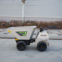 XN500E Mini Dumper Elettrico da 500kg in Offerta con Batteria al Litio Certificato CE, Carrello di Trasporto Mini