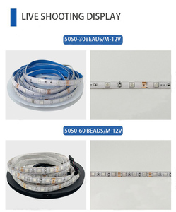 12V <span class=keywords><strong>RGB</strong></span> <span class=keywords><strong>5050</strong></span> <span class=keywords><strong>LED</strong></span> dải ánh sáng mềm mại 30leds/mét 16 triệu màu 1M Đồng cơ thể đèn SMD2835 <span class=keywords><strong>LED</strong></span> dải ánh sáng IP20 IP67 ứng dụng - Product Image 3