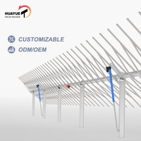 Traqueur solaire Huayue-Support de traqueur solaire HYP-2-90PV-144-IR-M-3LD Traqueur solaire à axe unique à inclinaison plate
