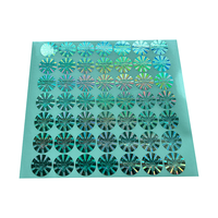 Autocollants en papier personnalisables transparents 3D papillon holographique Laser Flash découpés à l'emporte-pièce, imperméables et écologiques, sécurité