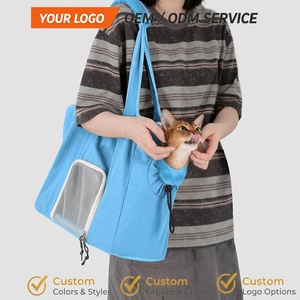 Borsa a Tracolla Impermeabile per Animali Domestici con Apertura Regolabile, Trasportino Leggero per Gatti e Cani di Piccola Taglia, Ideale per Gite Quotidiane e Viaggi al Caffè - Product Image 1
