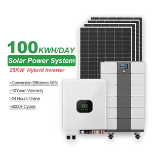 Sistema fotovoltaico de 5KW, 10KW, 15KW, 20KW, fuera de la red, Kit de panel solar de red, sistema de energía solar trifásico para casa comercial - Product Image 1
