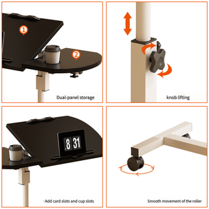 Fabbrica all'ingrosso Multi-funzionale Liftable pieghevole comodino camera da letto di casa può essere personalizzato logo - Product Image 4