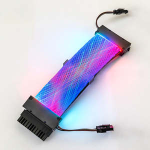 Cavo di Prolunga GPU RGB 24 Pin per Scheda Madre PC Gaming, da Maschio a Femmina, Sincronizzazione Luminosa, Cavo di Prolunga Ned 245mm - Product Image 2