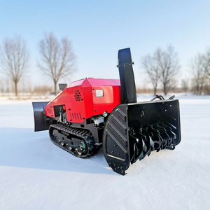 Livraison Gratuite, Prix le Plus Bas, Mini Souffleuse à Neige sur Chenilles à Entraînement par Courroie 15 CV, Télécommandée, Professionnelle pour le Déneigement et le Nettoyage de la Neige - Product Image 1