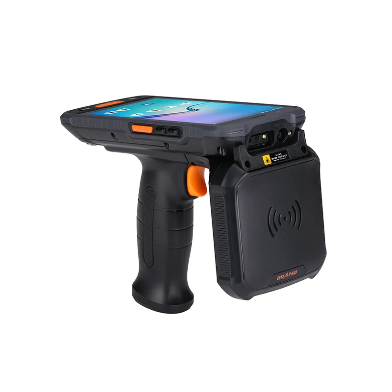 Bohang UHF y NFC RFID PDA Escáner de código de barras Diseño resistente Cámara dual Pantalla de 6 pulgadas IP67 Industrial Android PDA Fábrica