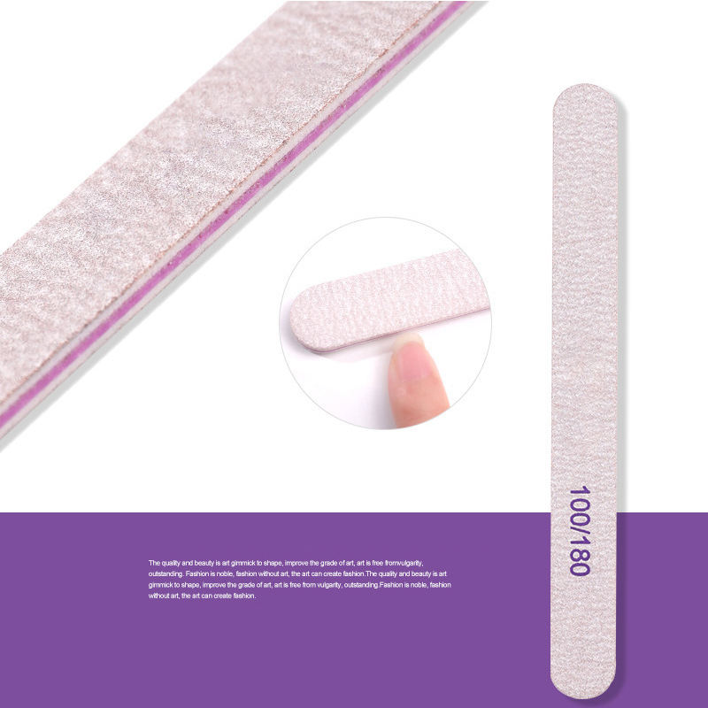 Double-ended round nail file