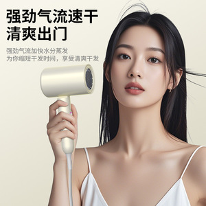 Secador de Pelo Plegable de 2000W Color Caqui Iónico Compacto con Protección Contra el Calor para Uso en Casa, Viajes y Salón - Product Image 2