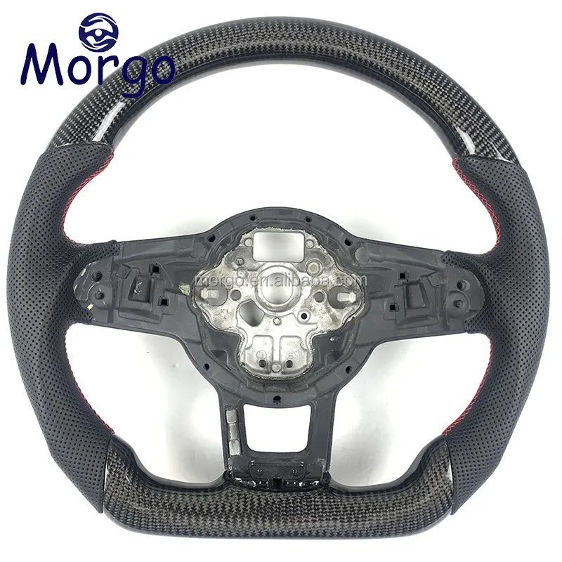 Pour Golf MK7 volant personnalisé pour VW Golf volant en fibre de carbone Atlas Tiguan Jetta Arteon GTI Passat MK6 peut personnalisé