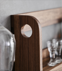 <span class=keywords><strong>Étagère</strong></span> <span class=keywords><strong>de</strong></span> <span class=keywords><strong>Bar</strong></span> suspendue à vin, armoire à vin, support mural industriel rétro en bois, <span class=keywords><strong>étagère</strong></span> murale en noyer noir pour la maison - Product Image 6