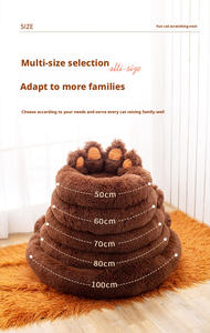 Cama para Perros y Gatos Cathouse, Cueva Ecológica de Felpa, Cama Cálida para Perros y Gatos para Invierno, Colchón en Caja, Suministros para Mascotas - Product Image 5