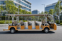 Autobús Turístico Eléctrico de 17 Asientos con Suspensión MacPherson para Grandes Áreas Turísticas, Hoteles y Recorridos por la Ciudad