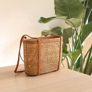 Vietnam Handmade Rattan Woven Tote Bag Natural <b>Straw</b> Shoulder Bag Beach Handbag Manufacturer Supplier - Product Image 1