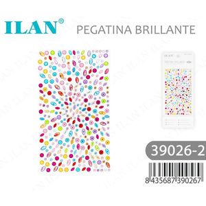 Adesivo con strass ILAN 39026-2 Brillante Multicolor - Product Image 1