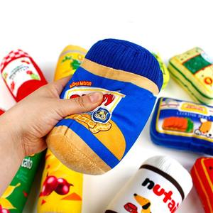 Nouveau jouet en peluche sonore pour animaux de compagnie, doux, en forme de seau de chips, interactif, soulage l'ennui et résiste aux morsures, jouets pour chiens - Product Image 4