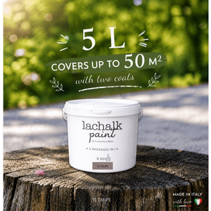 15 TAUPE 5lt LaChalk the evolution of <b>chalk</b> paint Where <b>chalk</b> meets resin: Hybrid <b>Chalk</b> Resin Paint made in Italy - Product Image 2