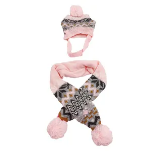 HOT SALE Pet Jumper Scarf Retro Style Dog Clothes Apparel Cute Elastic Round Neck Pet Sweater Knitwear For Dogs And Cats