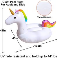 Aufblasbare Summer Beach Float Schwimmbad Party Spielzeug Ride-on Lounge Raft Wasser Pool Floatie für 2-4 Erwachsene Kinder