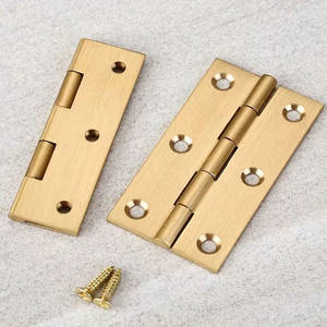 थोक कस्टम गुप्त काज फनीचर लकड़ी के बक्से धातु सहायक उपकरण छोटे मिनी ठोस पीतल बट टिका - Product Image 5