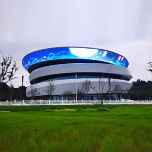 Écrans LED flexibles (P10-P4) à économie d'énergie, en alliage d'aluminium transparent, pas de pixel de 4 mm, affichage de texte pour les aéroports et les centres commerciaux - Product Image 1