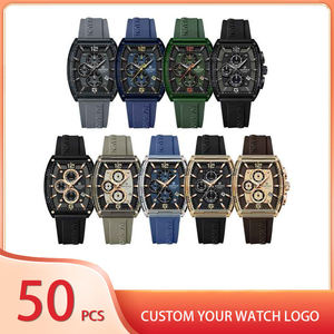 En stock 1 pièce, logo personnalisé, 50 pièces, montre-bracelet à quartz de luxe pour homme Naviforce 6101 NF6101, fabricant OEM ODM, Montre Homme - Product Image 1
