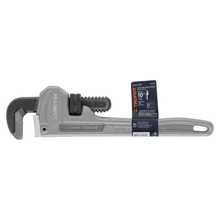 Truper STIA-10 Stilson Wrench 10-Inch Aluminum Body with Steel and Carbon Key for DIY Industrial Use Box Packing OEM Support