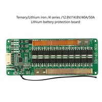 Batterie LiFePO4 pour véhicules électriques, BMS 4S 40A 50A, pack de batteries lithium-ion, carte de protection avec contrôle de la température et équilibrage