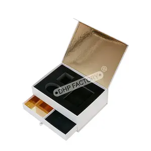 Maßge schneiderte hochwertige starre dicke Papp fächer Magnet verschluss Baby Geschenkset Andenken <span class=keywords><strong>Memory</strong></span> Box - Product Image 1